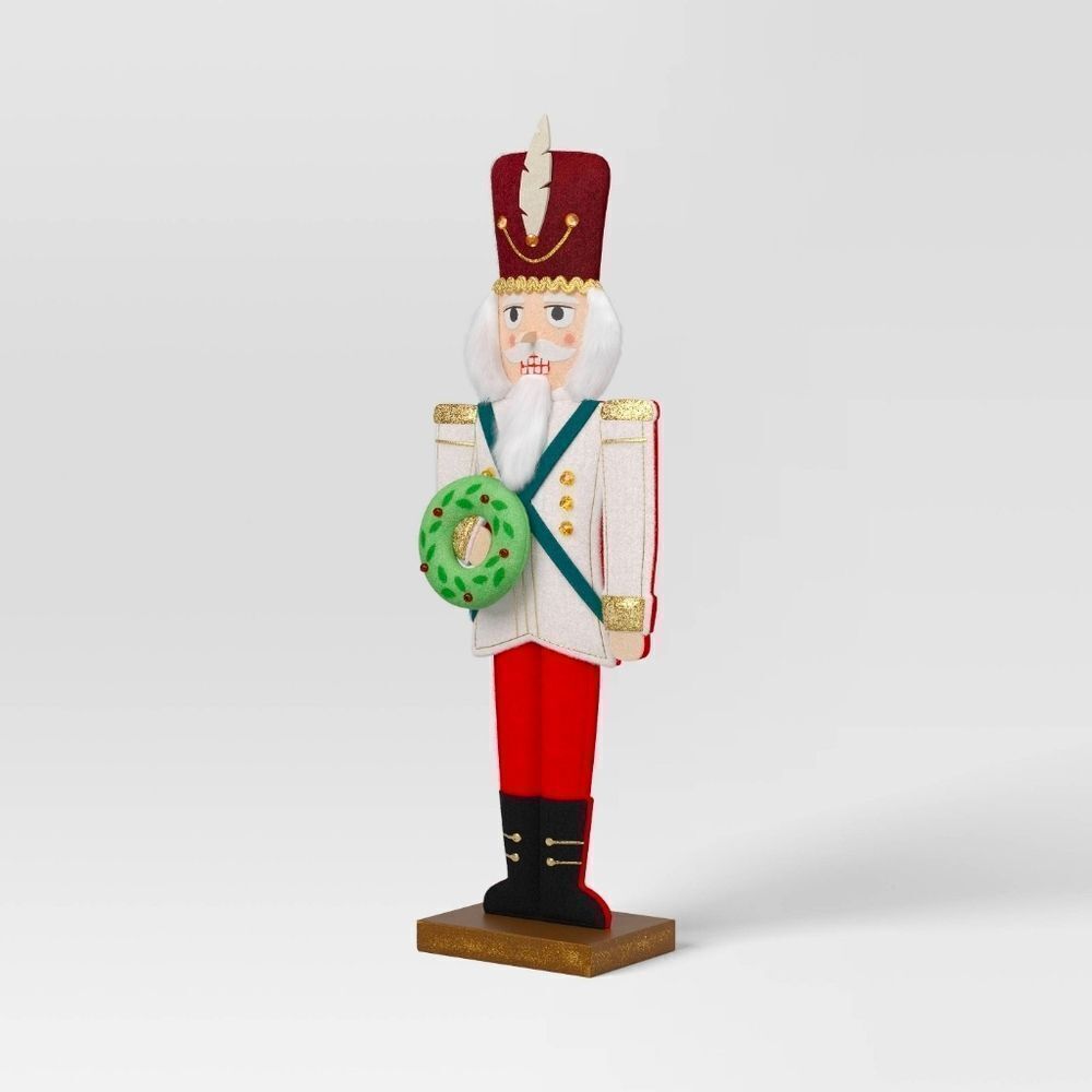 Nwt Wondershop Christmas Holiday Figural Decor Felt Nutcracker